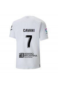 Fotbalové Dres Valencia Edinson Cavani #7 Domácí Oblečení 2022-23 Krátký Rukáv